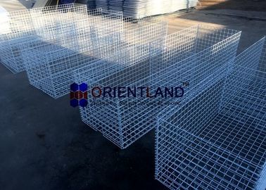 Smooth And Tidy Surface Welded Mesh Gabion Baskets Permeable No Collapse