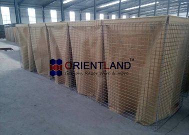 Square Hole Hesco Container Defensive Barrier Fence For Military MIL 1