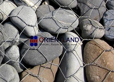 Customized Size Gabion Mesh Cage , Curved Gabion Baskets High Rigidity