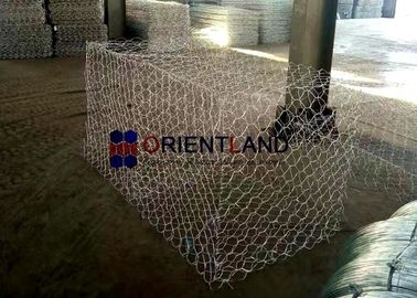River Bank Construct Wire Stone Baskets , Commercial Gabion Wire Mesh Panels