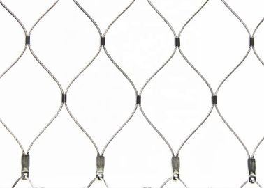 7×7 Wire Cable Stainless Steel Rope Net Mesh Zoo Netting For Animals Protection