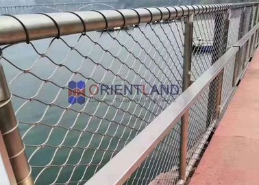 Building Facade Screens Stainless Steel Wire Rope Mesh Balustrade & Railing Mesh Bird Protection Netting