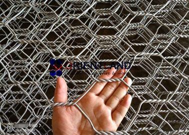 Rectangular Gabion Wire Baskets Earth Retain Double Twisted Hexagonal Mesh