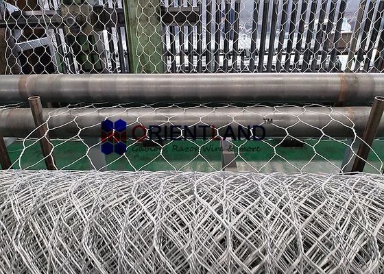 80×100mm Double Twisted Gabion Mesh Sheets Rolls