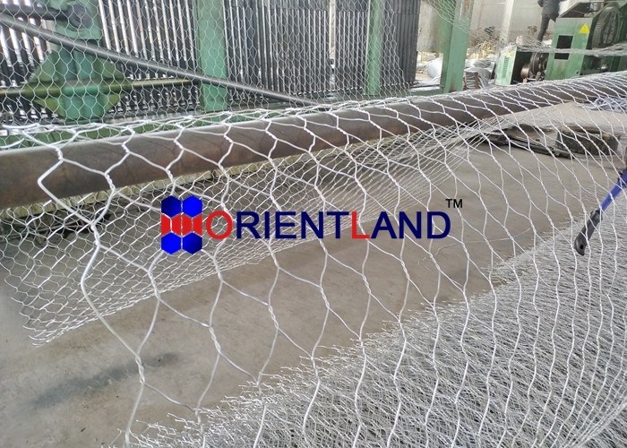 Zn+Al Coating Gabion Baskets Dimensions 3 X 1 X 0.5 M And Mesh Size 6x8