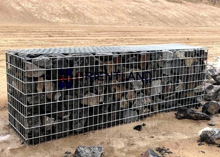 Rust Proof Galfan Coated Welded Gabion Baskets , Garden Wall Decorative