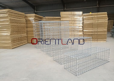 Hot Dipped Galvanized Welded Gabion Baskets Aperture 5cm×10cm Size 1m×0.3m×0.3m