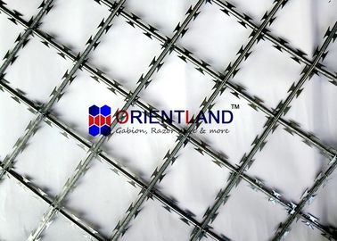 High Tensile Core Security Razor Wire Fence 0.45mm Blade Thickness Difficult To Cut