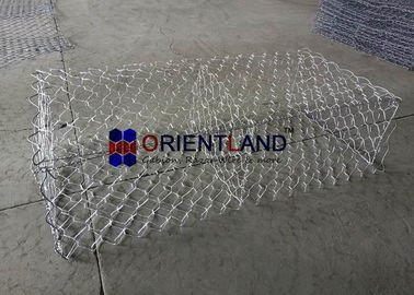 Civil Engineering Woven Mesh Gabion Wall Baskets Hexagonal Hole Shape