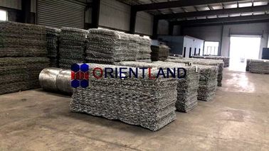 Civil Engineering Woven Mesh Gabion Wall Baskets Hexagonal Hole Shape