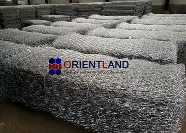 ASTM A975-97 Galfan Woven Mesh Gabion Wire Baskets