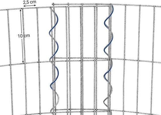 90cm Diameter 40cm High Gabion Garden Bed , Round Welded Gabion Baskets