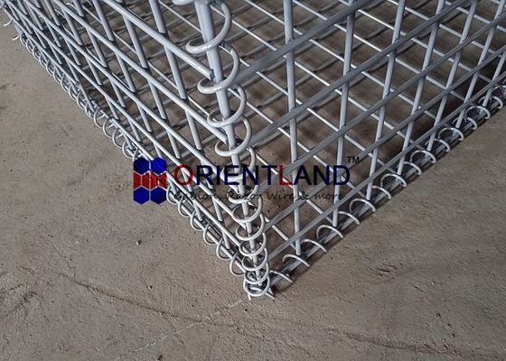 Pvc Painted Gray Color Versatile Welded Gabion Baskets For Garden Decoration