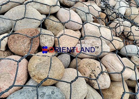Hexagonal Hole Pvc Coated 2.7mm Gabion Wire Baskets 1mx1mx2m